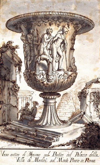 Two Ancient Vases by Pier Leone Ghezzi